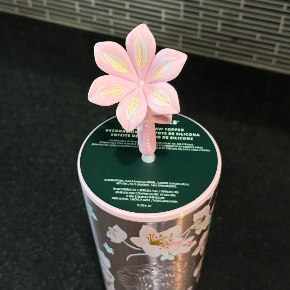 NWT Starbucks Pink Cherry Blossom Tumbler - Picture 2 of 6